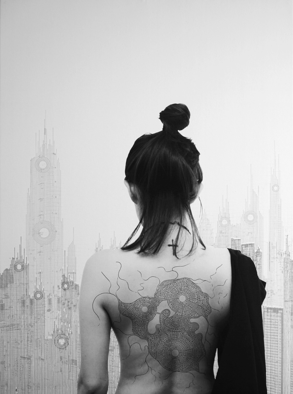 line and circle art by V-XL