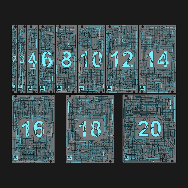 Eurorack 3D printable blank panels by V-XL