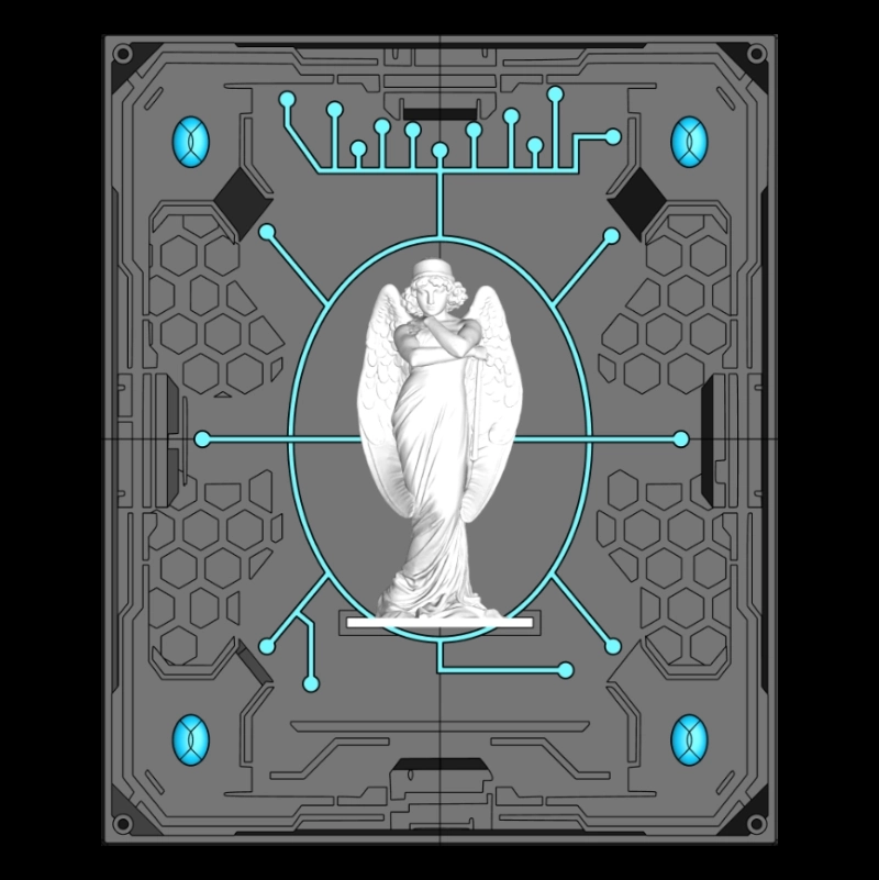Open source 3D printable art by V-XL