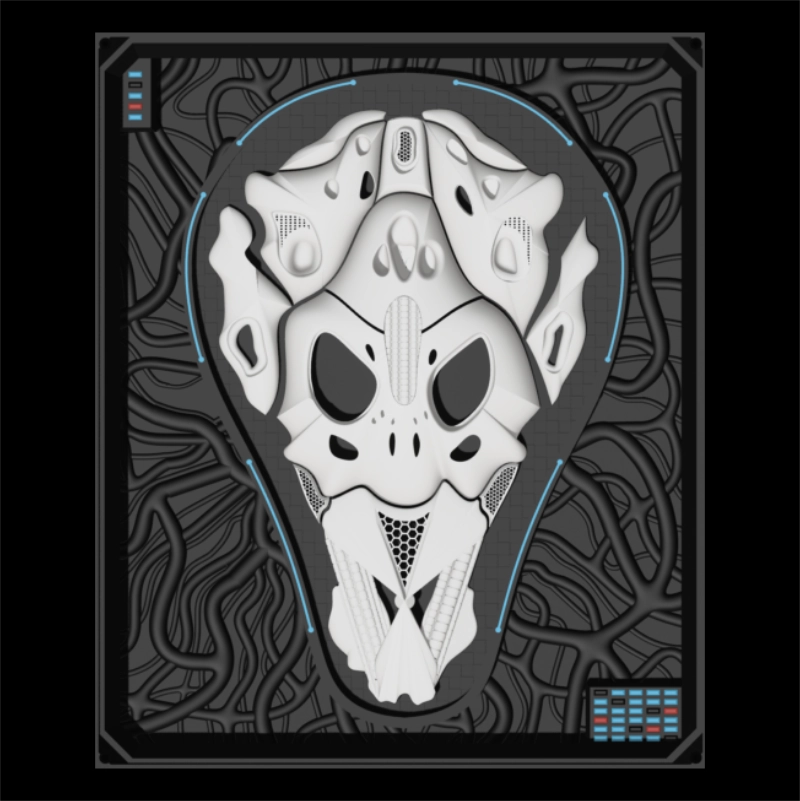 Open source 3D printable art by V-XL