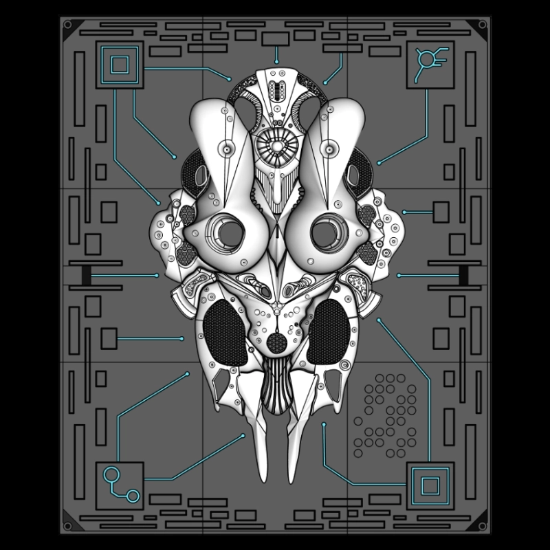 Open source 3D printable art by V-XL